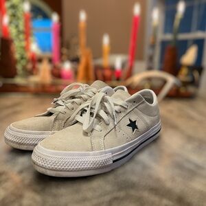 Converse One Star Suede Sneakers - Beige
